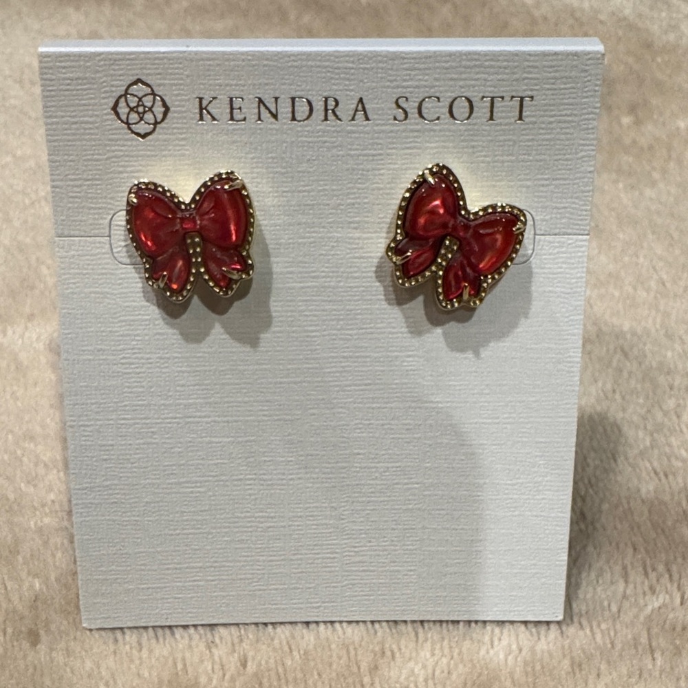 Kendra Scott Haley Bow Gold Stud Earrings